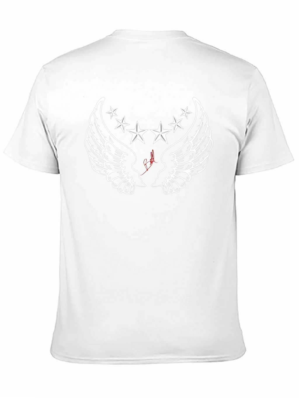 Winged Star Graphic Black T-Shirt