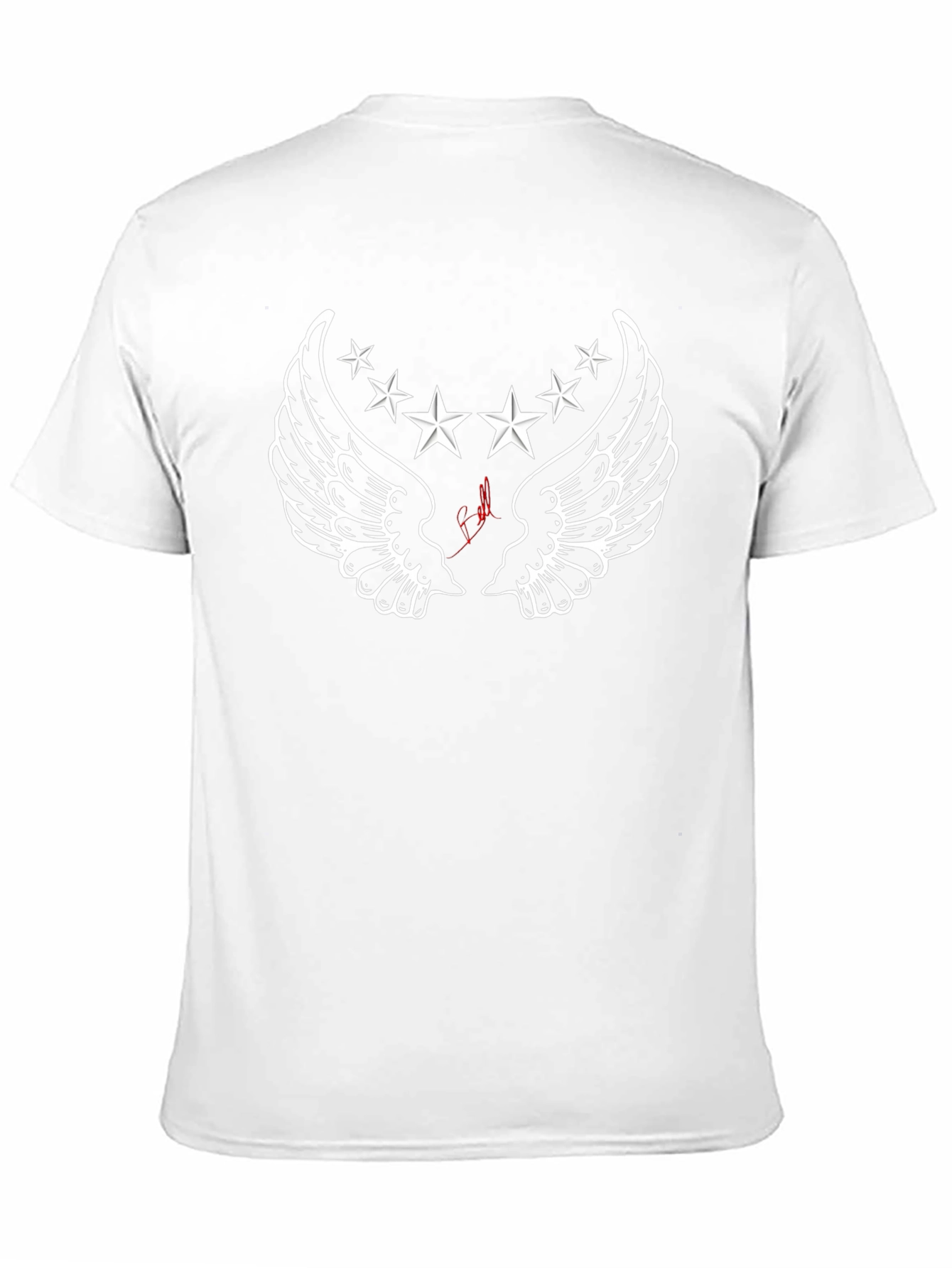 Winged Star Graphic Black T-Shirt