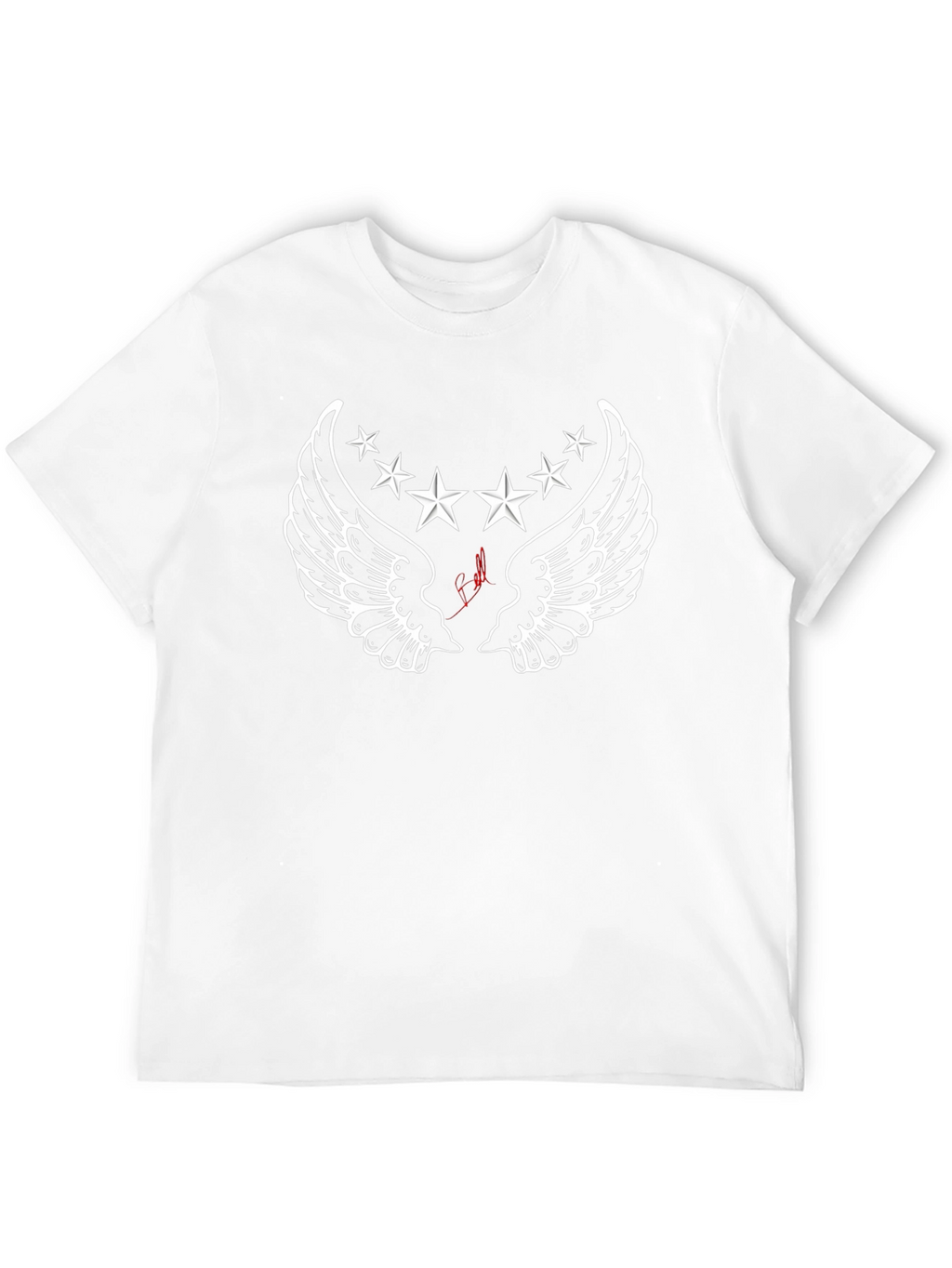 Winged Star Graphic Black T-Shirt