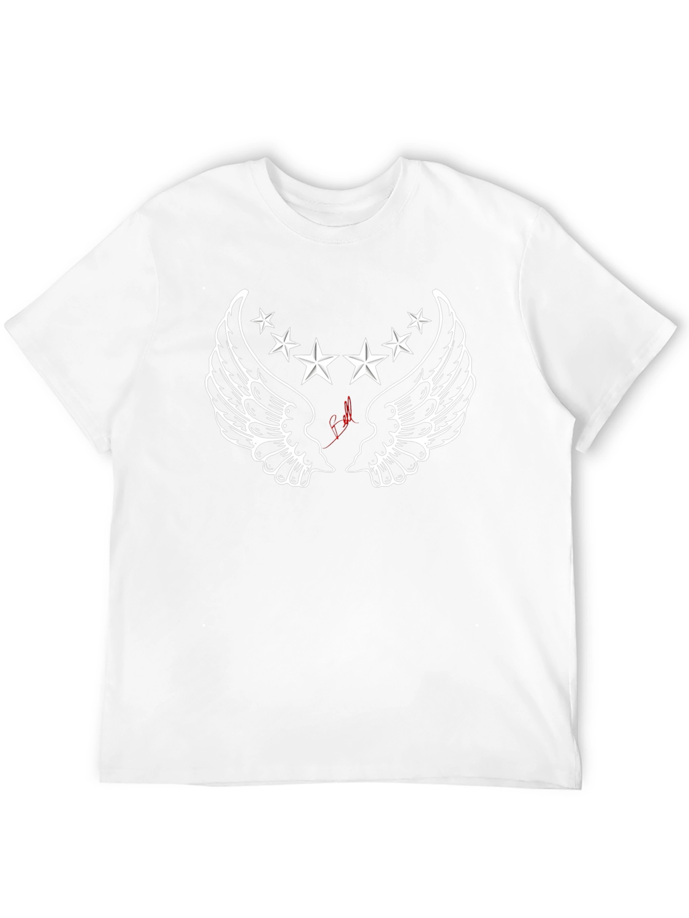 Winged Star Graphic Black T-Shirt
