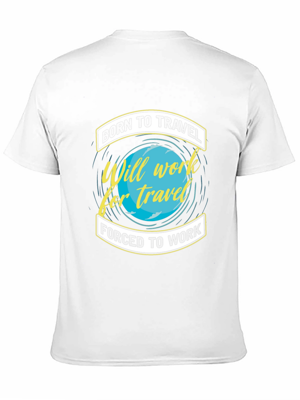 Born To Travel Black Graphic T-Shirt