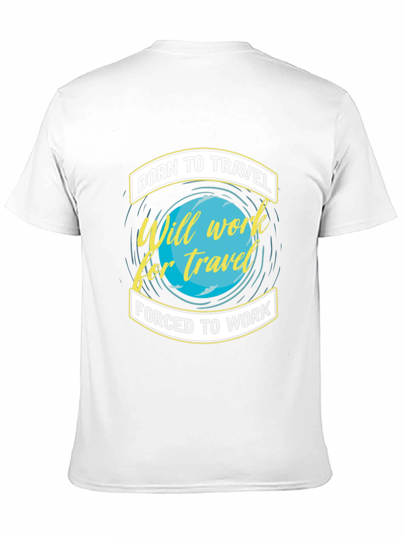 Born To Travel Black Graphic T-Shirt