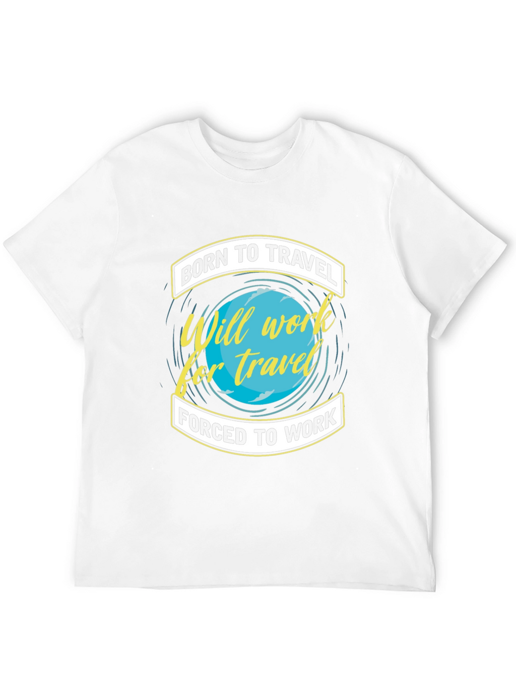 Born To Travel Black Graphic T-Shirt