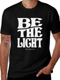 Be the Light T-Shirt - Matthew 5:14 Black