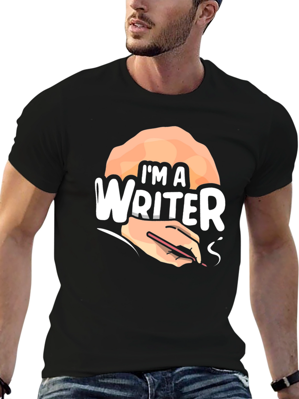 Im A Writer Graphic T-Shirt - Black