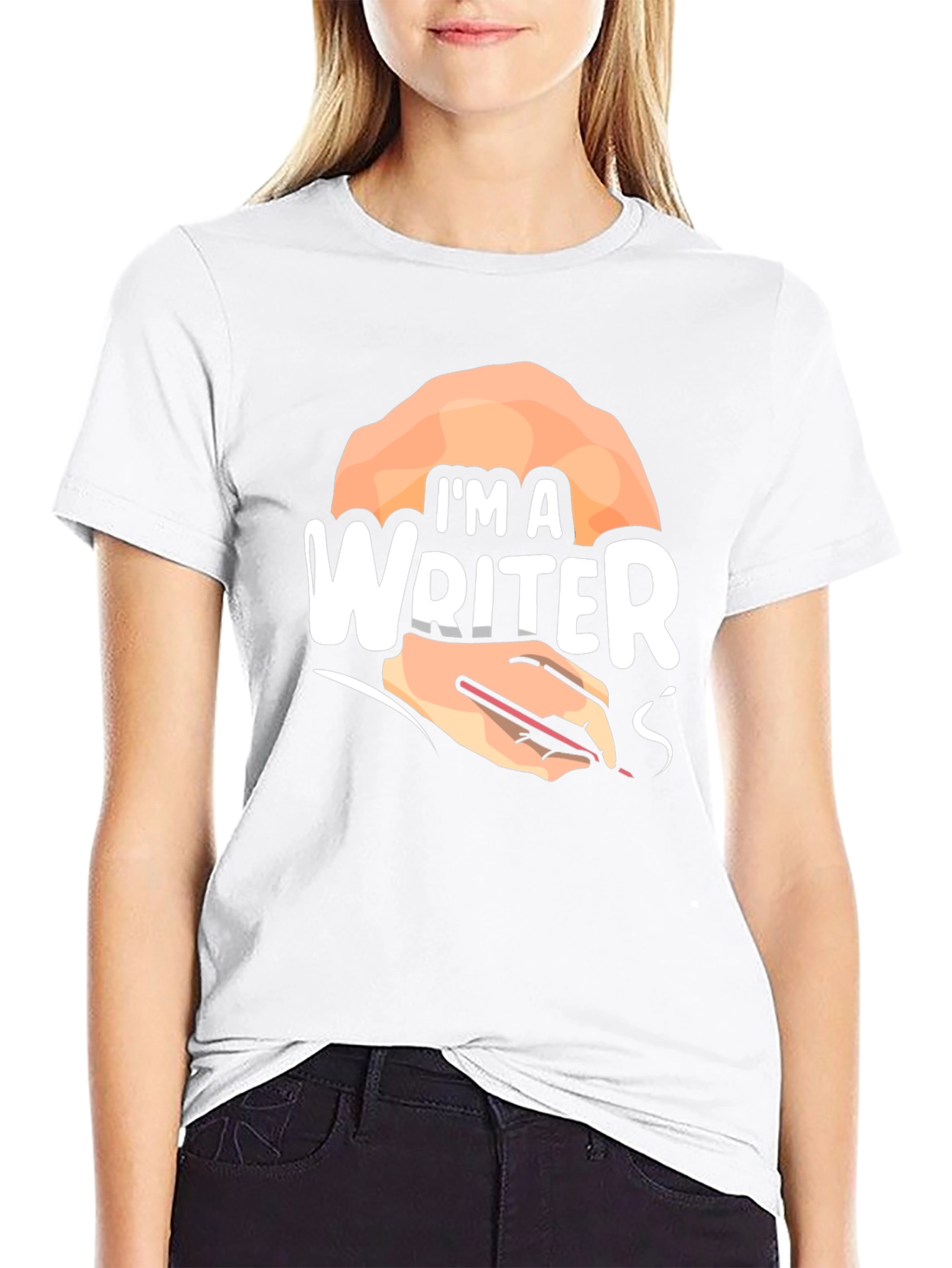 Im A Writer Graphic T-Shirt - Black