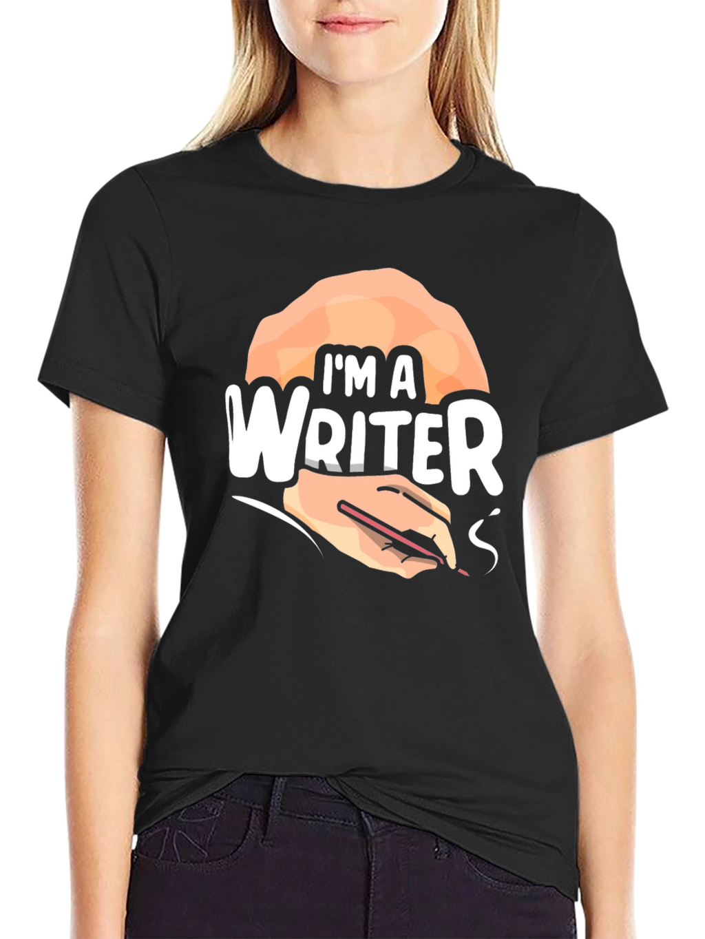 Im A Writer Graphic T-Shirt - Black