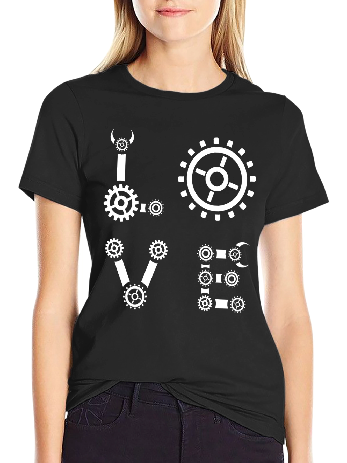 Steampunk Love Gear Graphic T-Shirt
