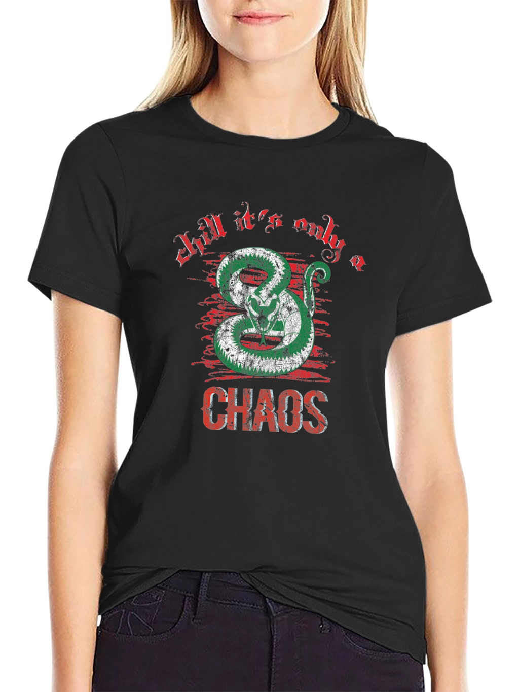 Chaos Snake Graphic T-Shirt