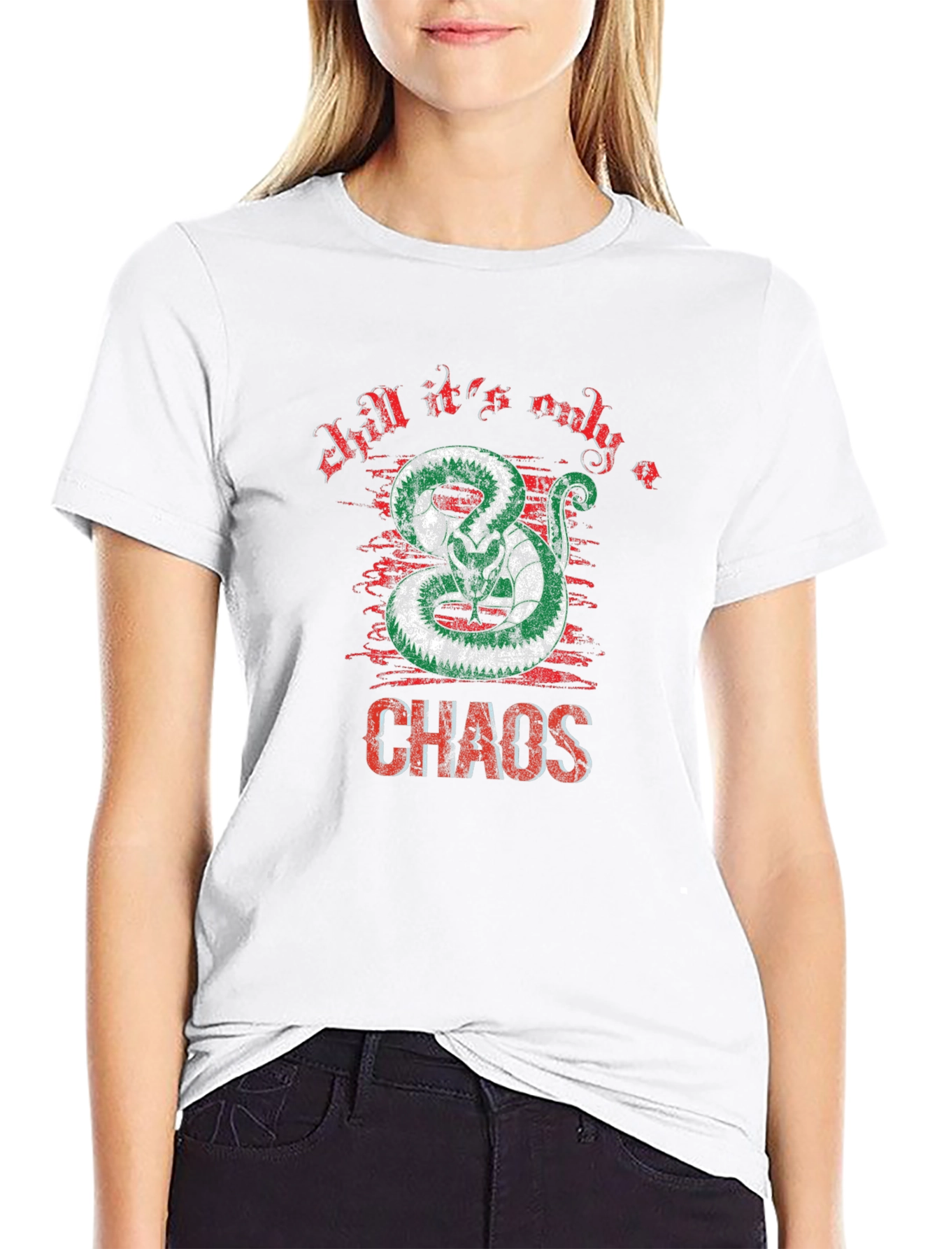 Chaos Snake Graphic T-Shirt