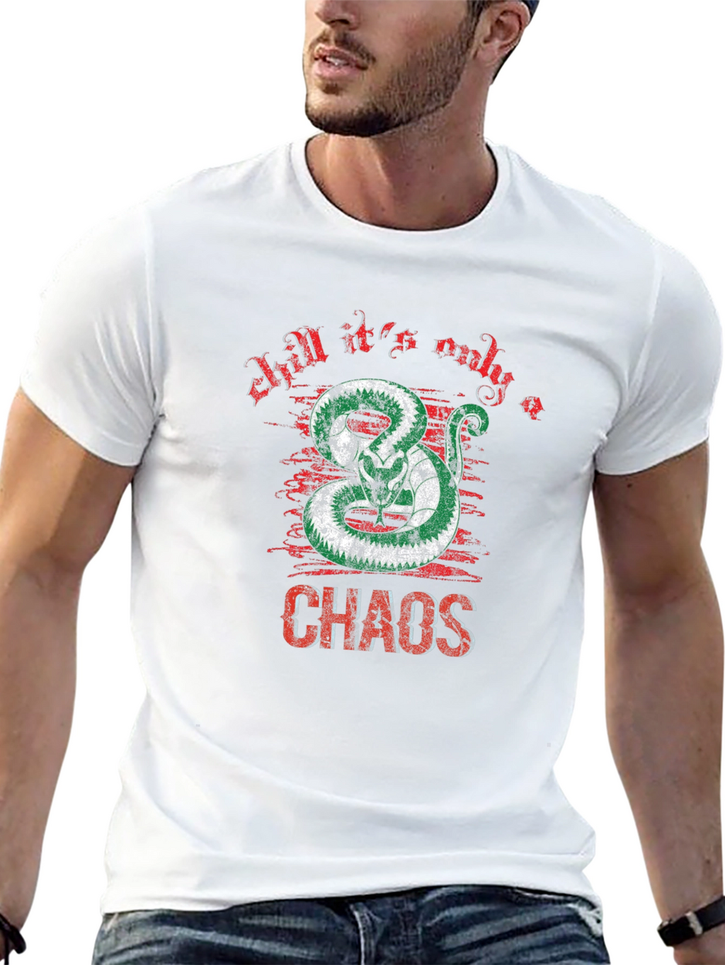 Chaos Snake Graphic T-Shirt