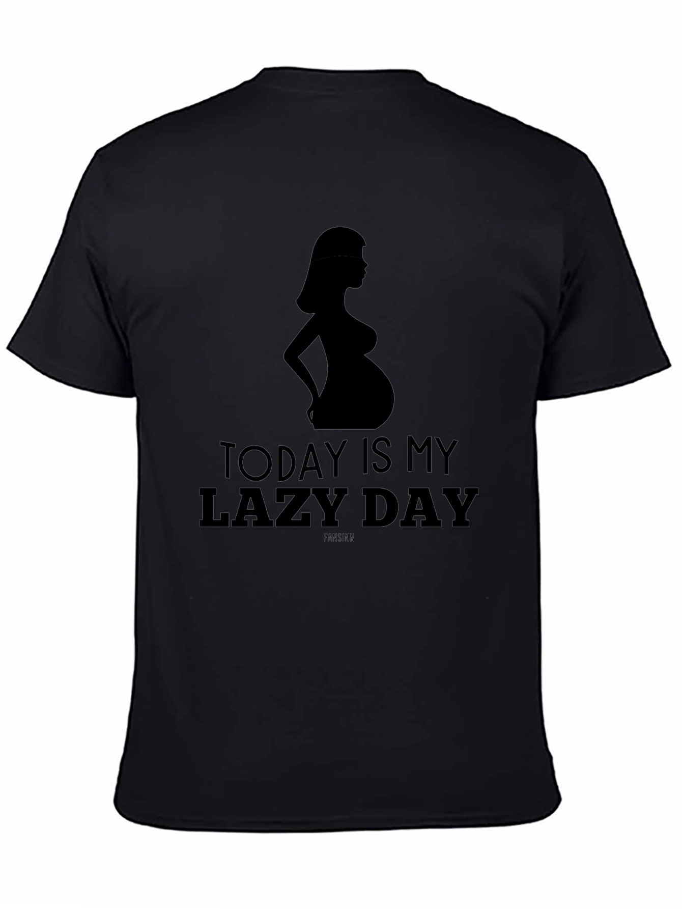 Lazy Day Pregnancy Tee - Maternity Silhouette Shirt