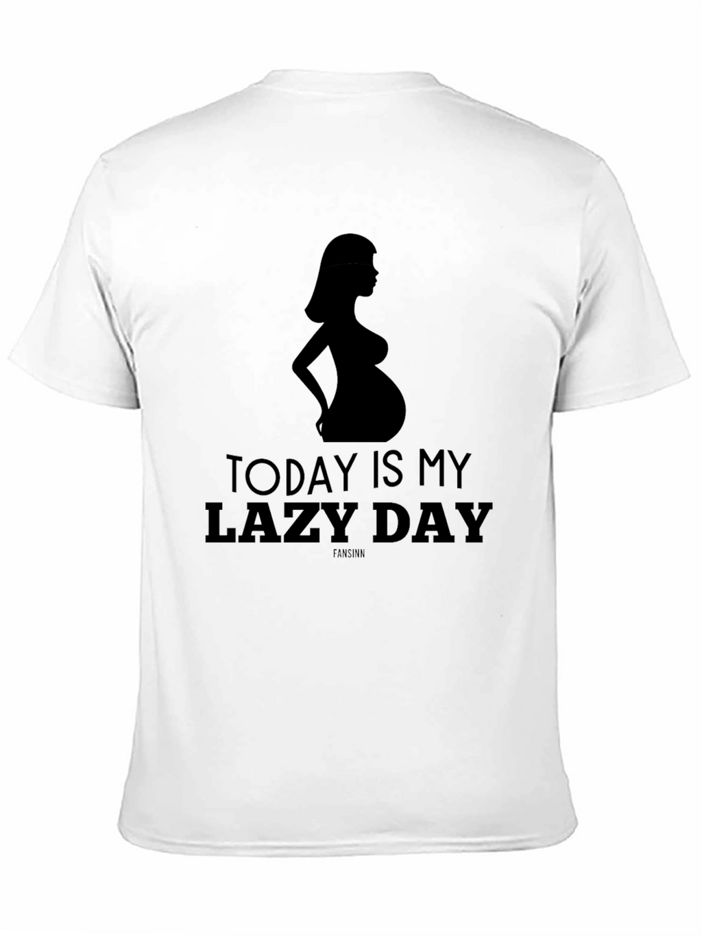 Lazy Day Pregnancy Tee - Maternity Silhouette Shirt