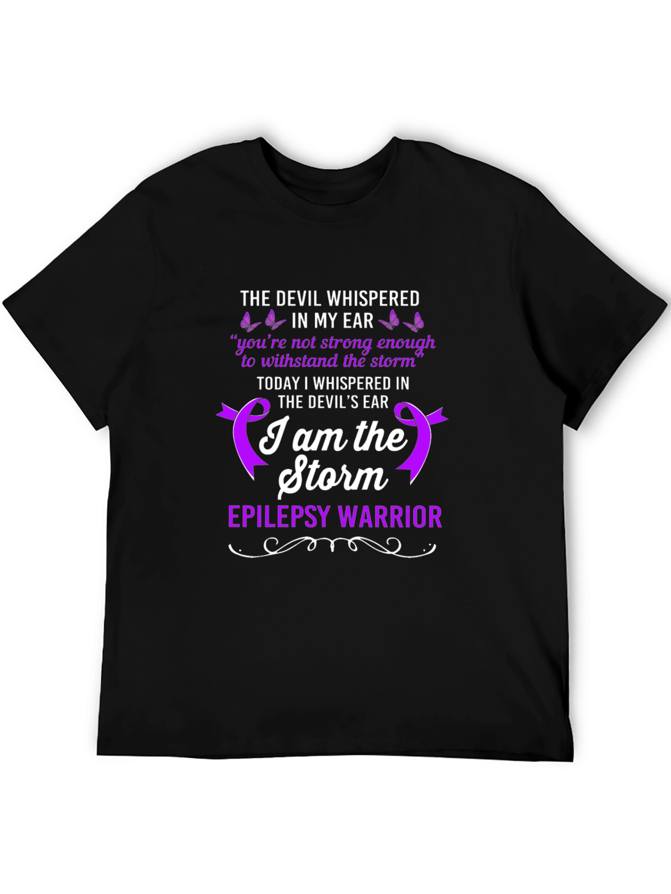 Epilepsy Warrior T-Shirt: I Am The Storm Tee