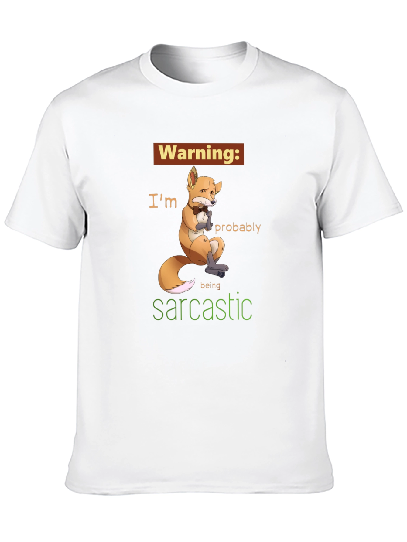 Sarcastic Fox Graphic Tee - Unisex Humor T-Shirt