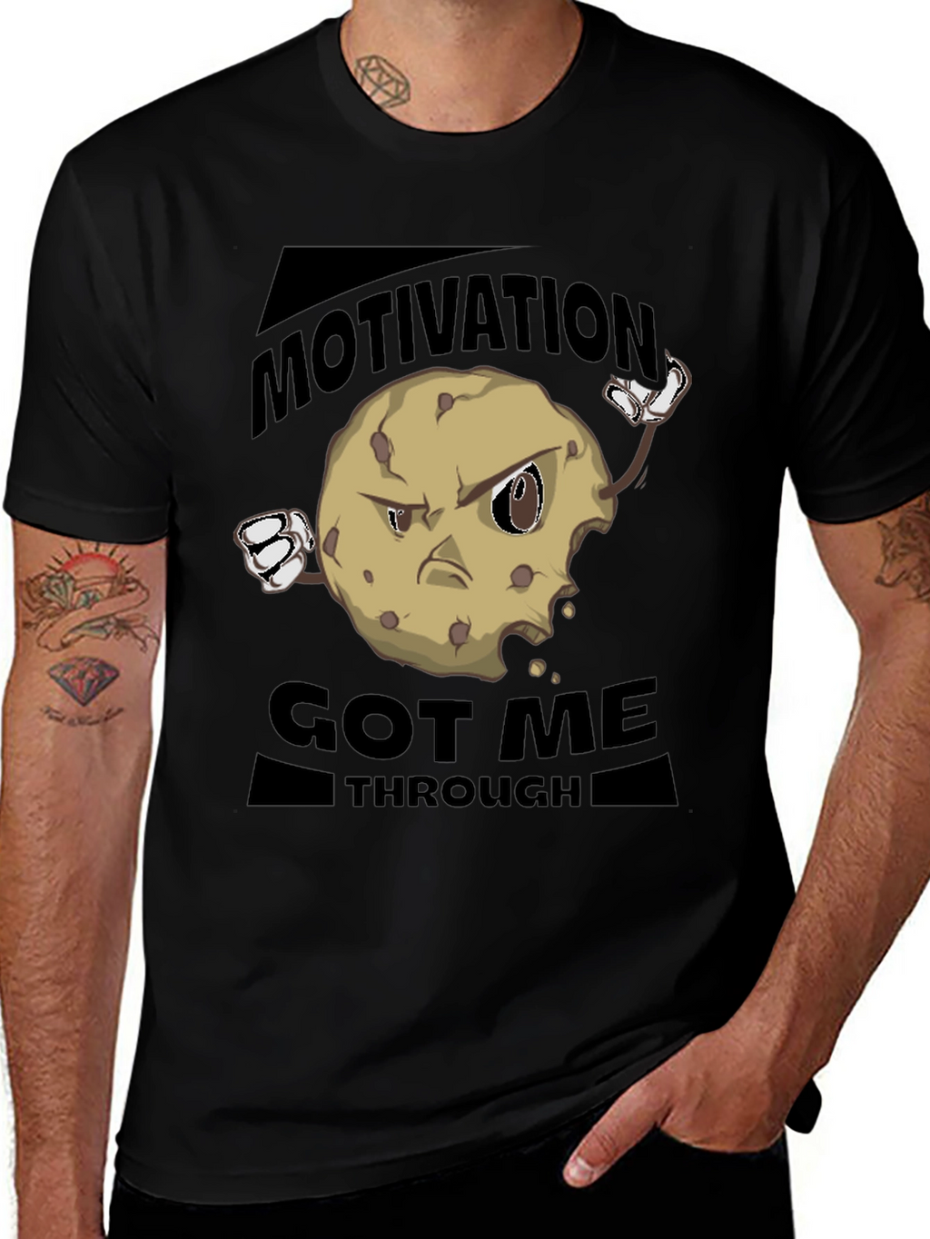 Motivation Cookie Graphic T-Shirt