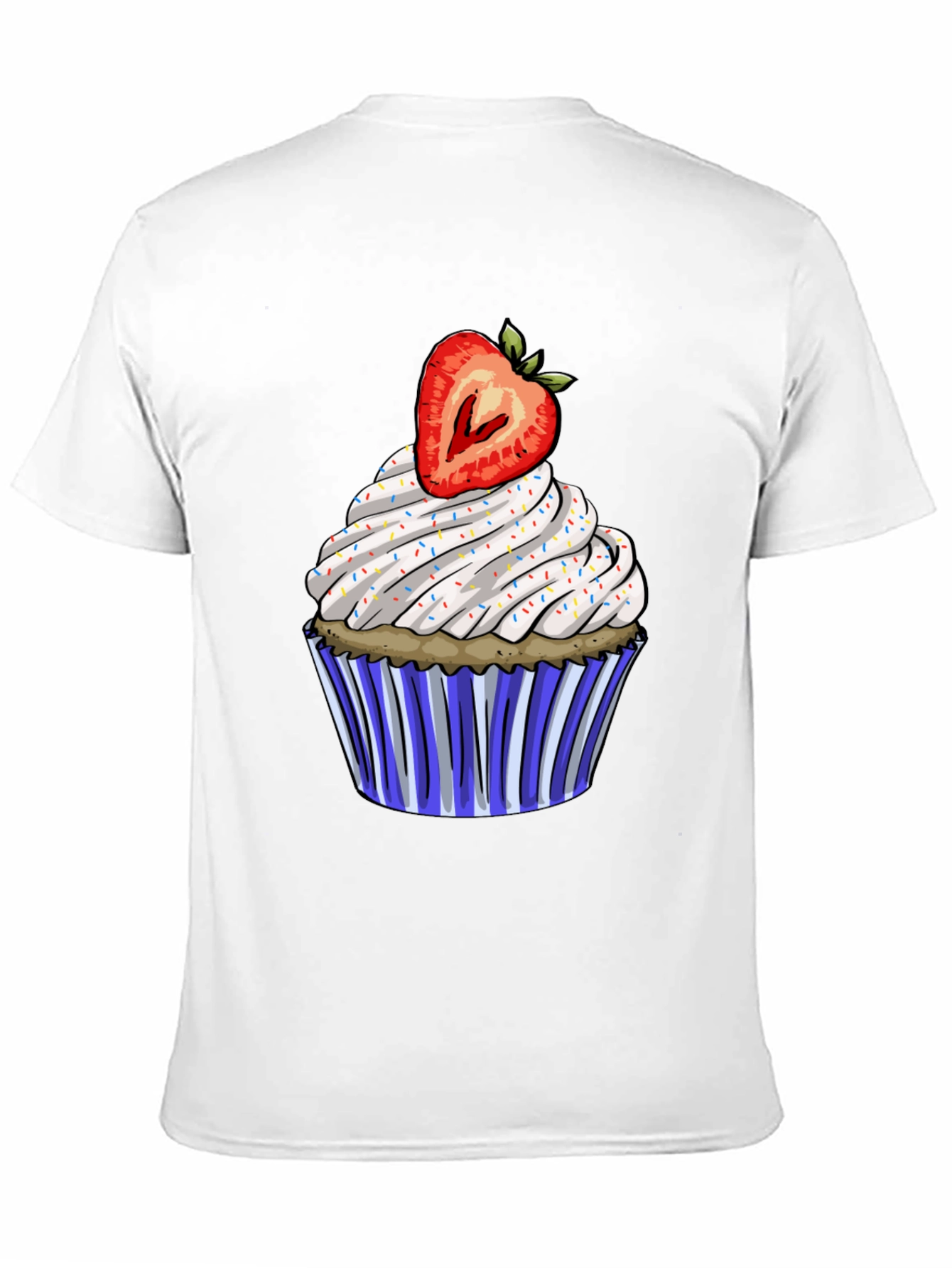 Strawberry Cupcake Graphic T-Shirt - Sweet Style