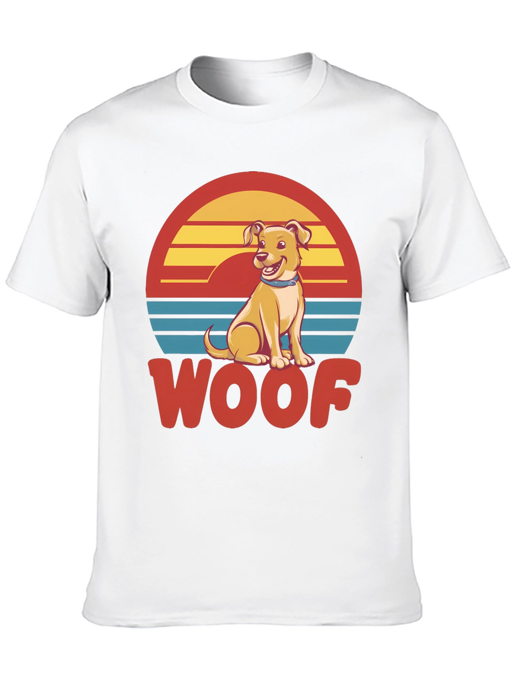 Woof Dog T-Shirt - Retro Pet Lover Tee