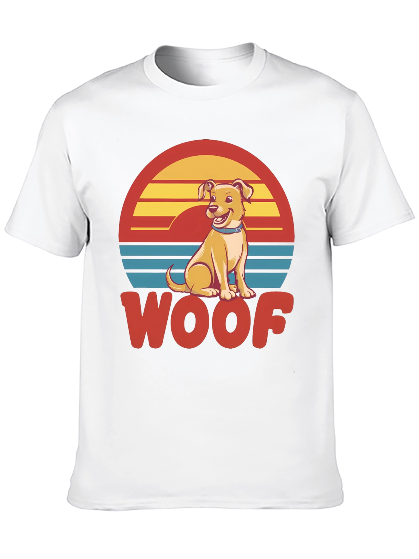 Woof Dog T-Shirt - Retro Pet Lover Tee