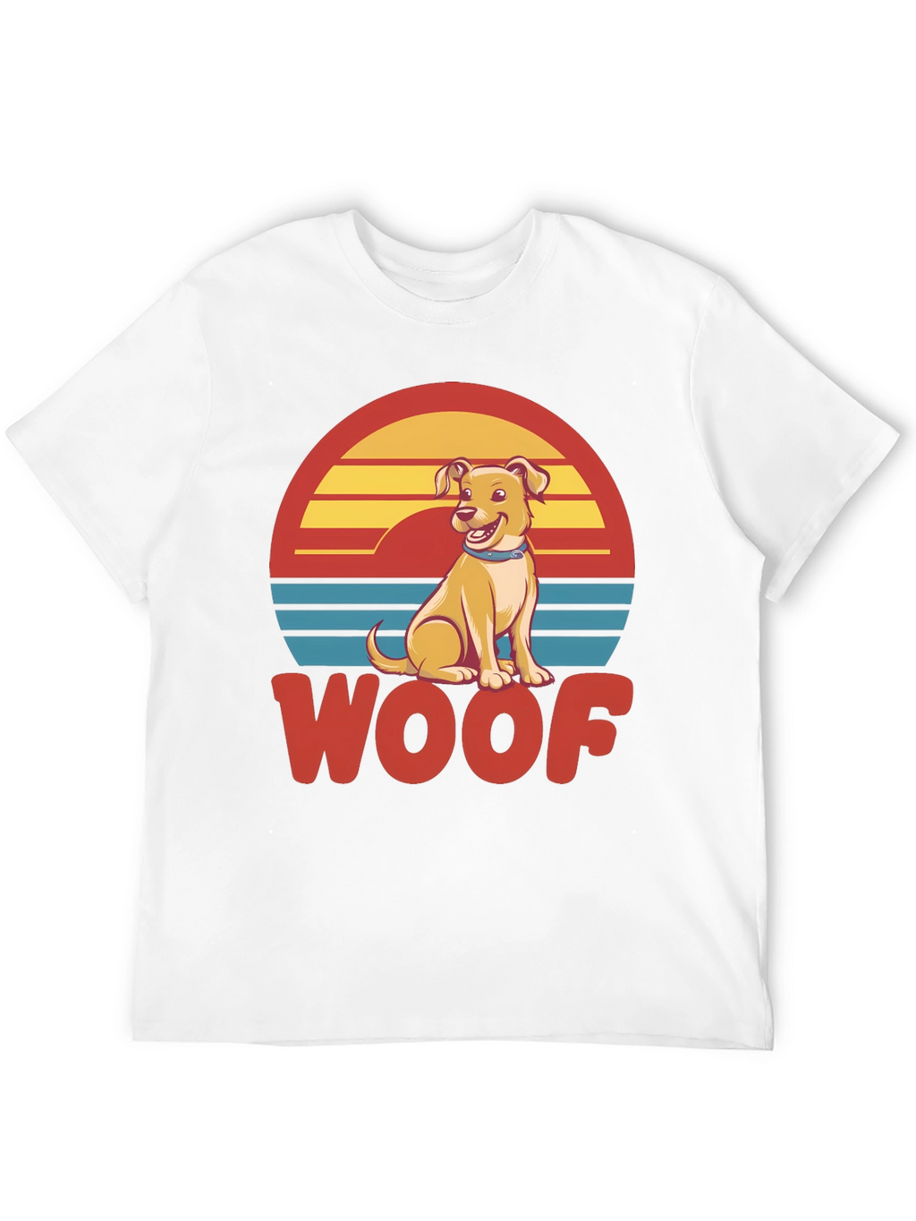 Woof Dog T-Shirt - Retro Pet Lover Tee