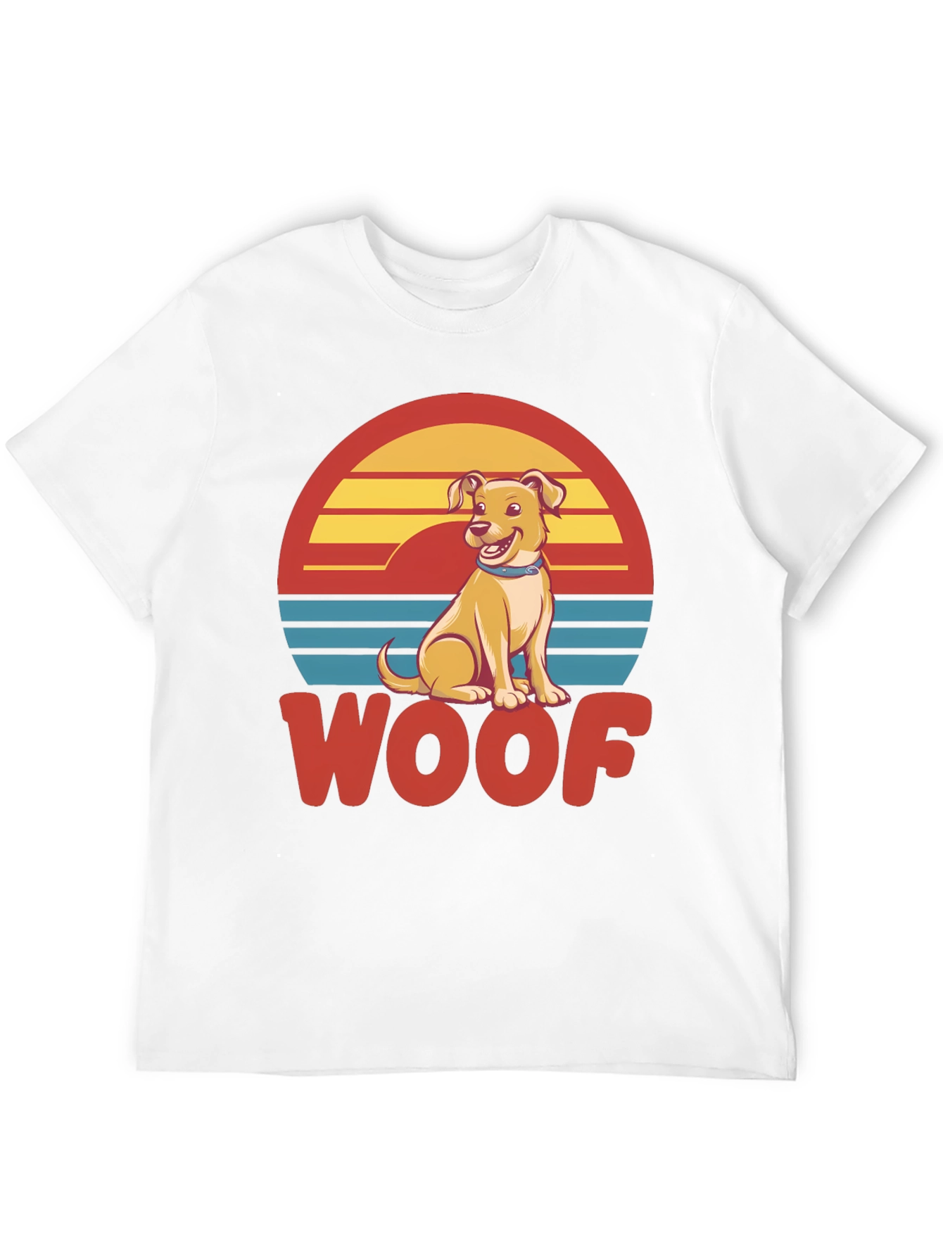 Woof Dog T-Shirt - Retro Pet Lover Tee