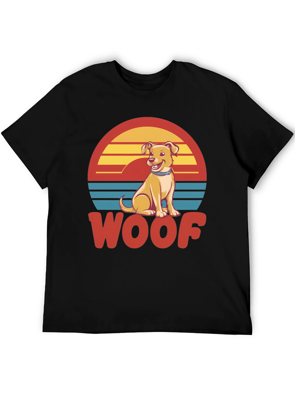 Woof Dog T-Shirt - Retro Pet Lover Tee