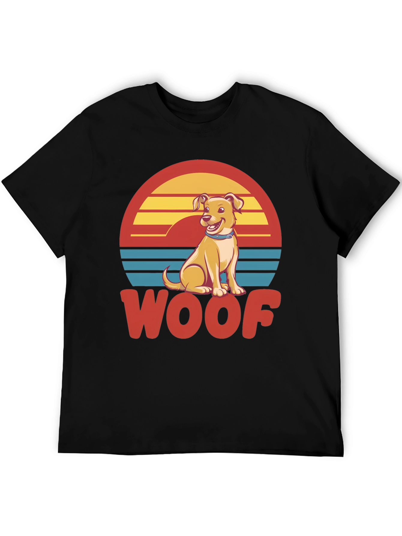 Woof Dog T-Shirt - Retro Pet Lover Tee