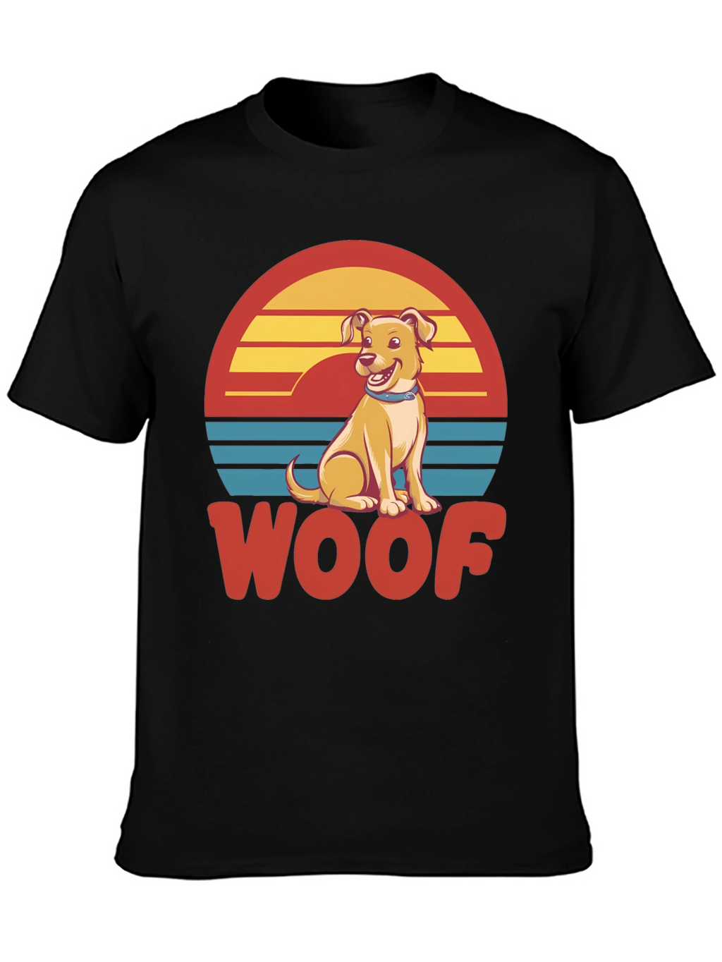 Woof Dog T-Shirt - Retro Pet Lover Tee