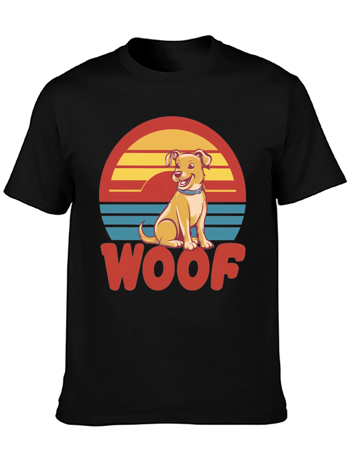 Woof Dog T-Shirt - Retro Pet Lover Tee