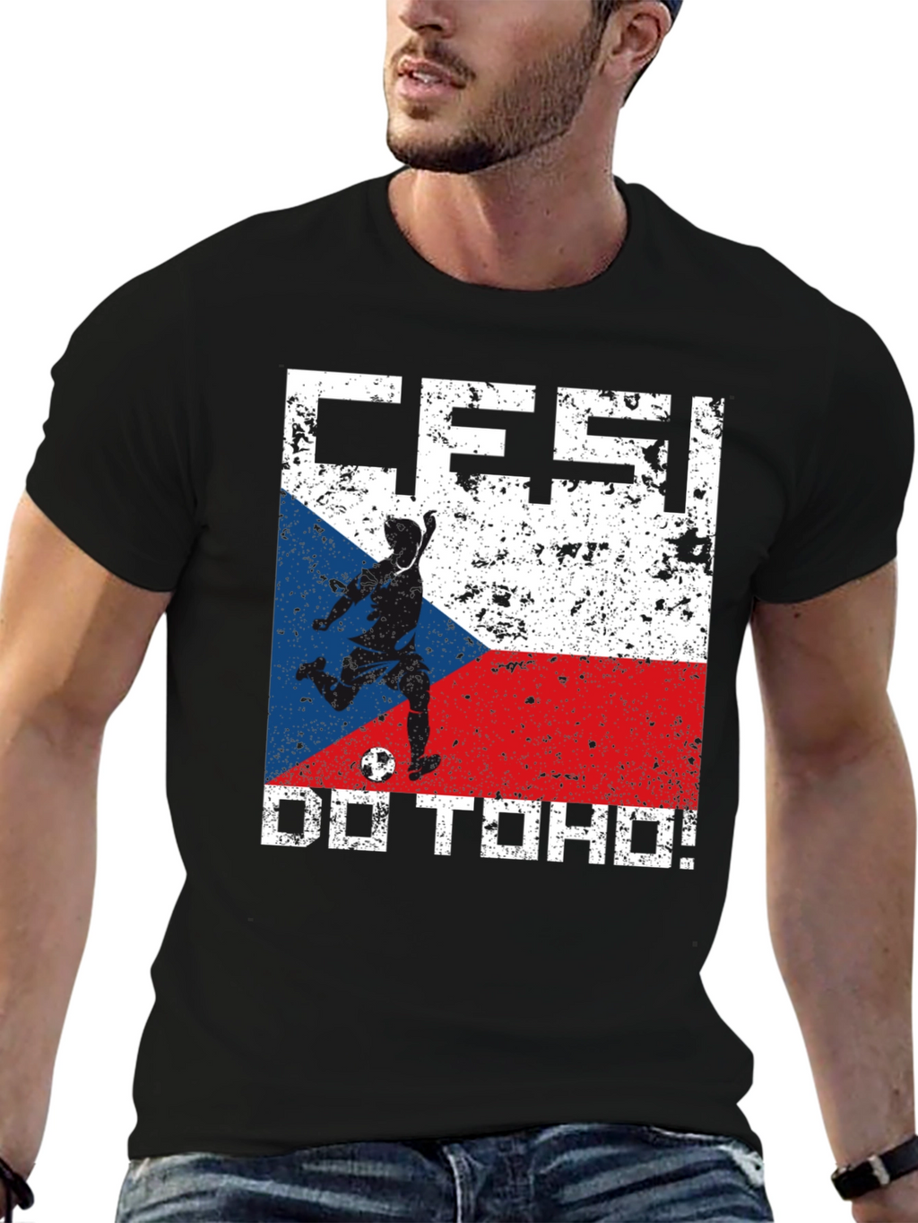 Czech Republic Soccer Fan T-Shirt - Cesky Do Toho!