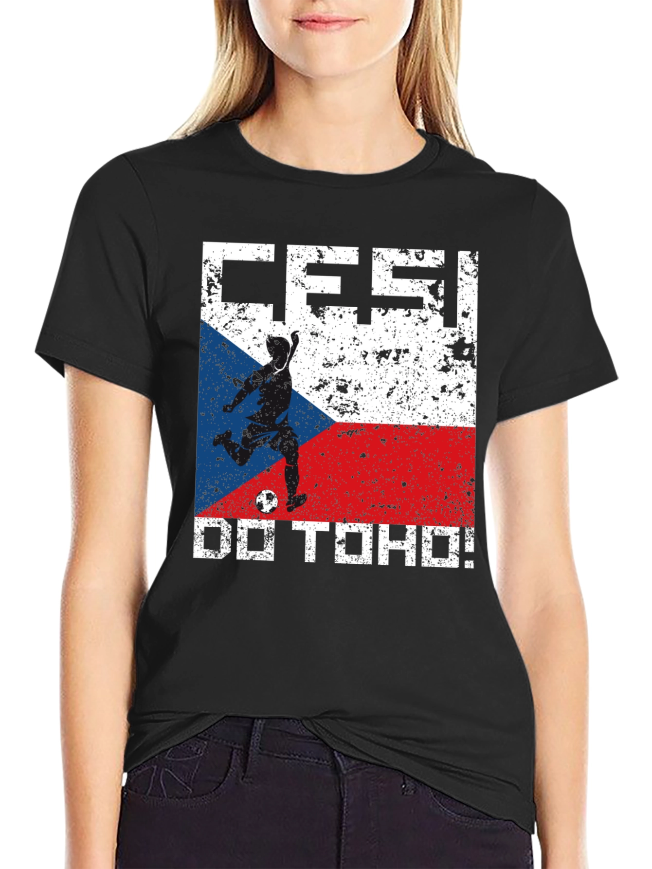 Czech Republic Soccer Fan T-Shirt - Cesky Do Toho!