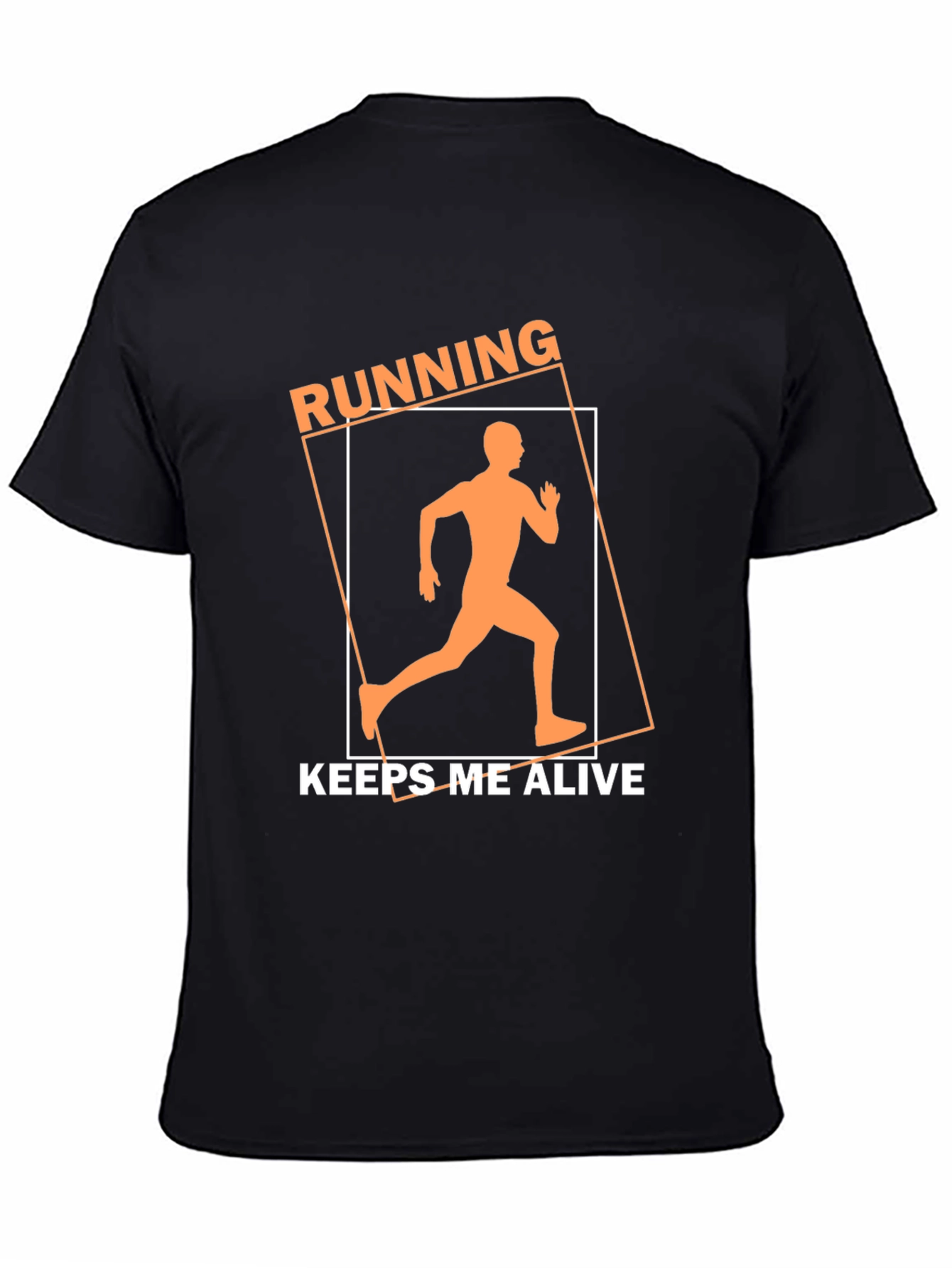 Running Keeps Me Alive Black T-Shirt