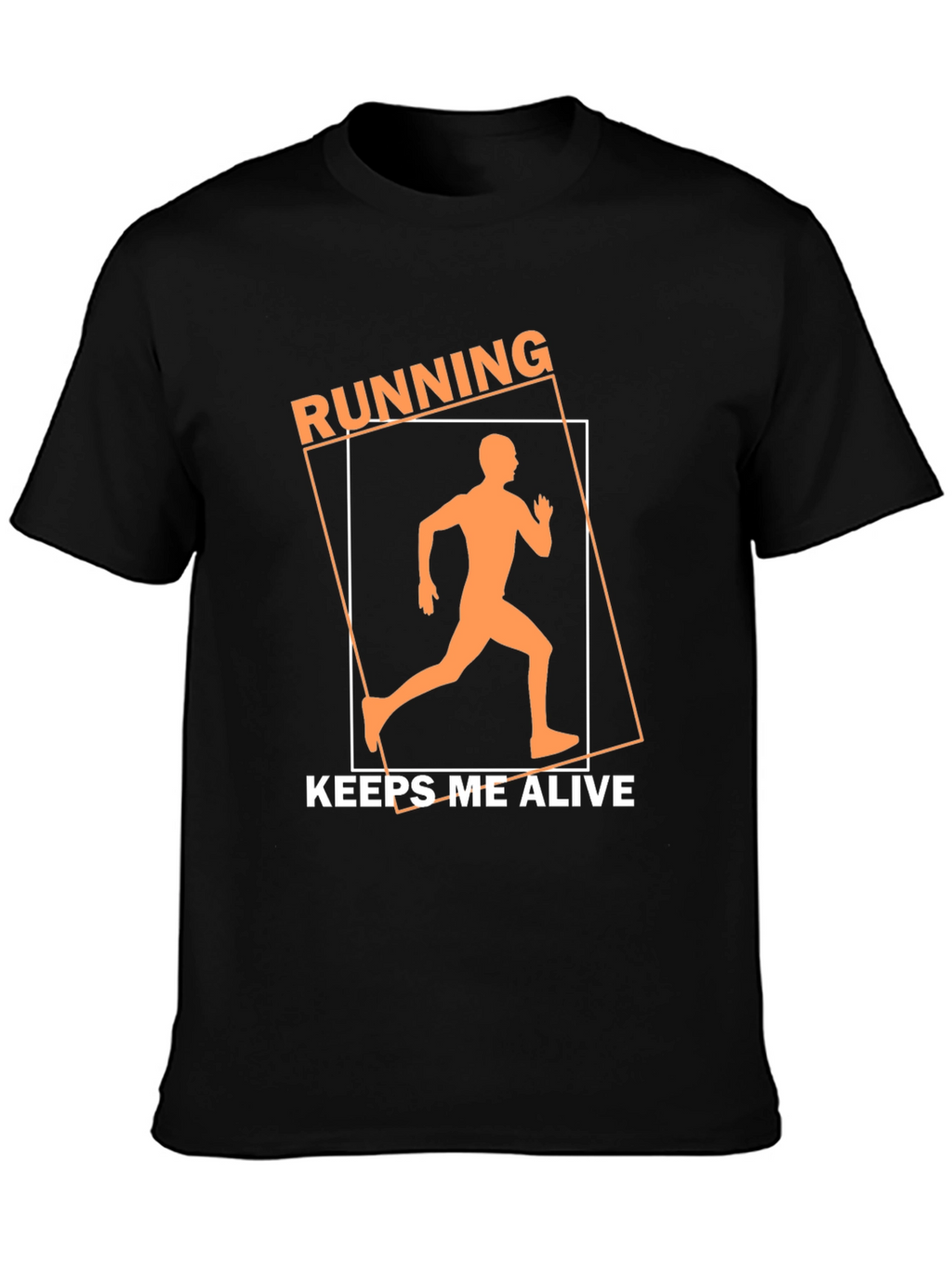 Running Keeps Me Alive Black T-Shirt