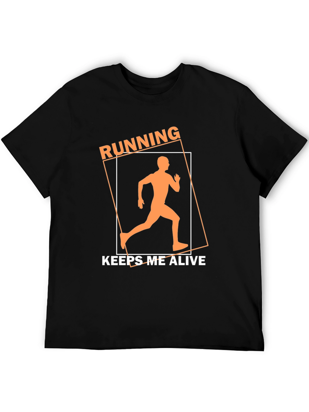 Running Keeps Me Alive Black T-Shirt