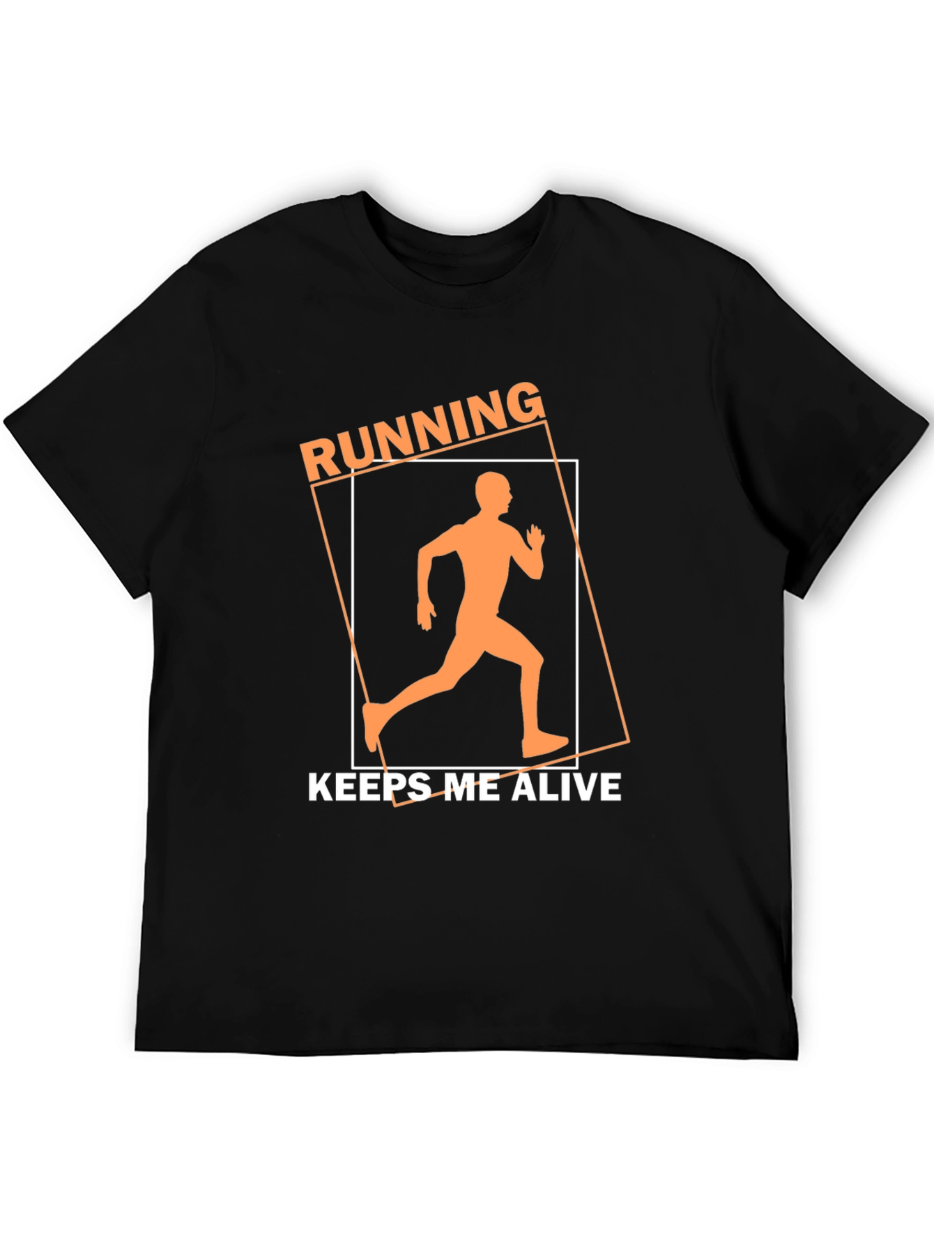 Running Keeps Me Alive Black T-Shirt