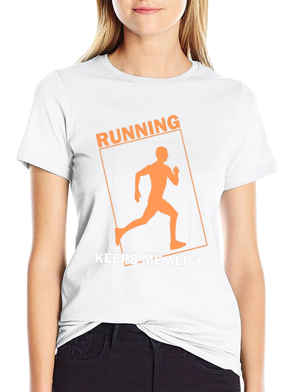 Running Keeps Me Alive Black T-Shirt
