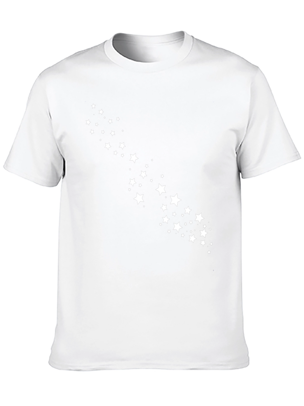 Mens Black Tee with Star Design