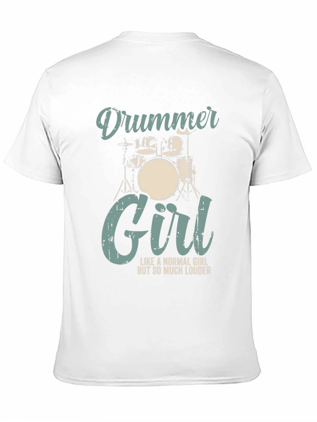 Drummer Girl Graphic T-Shirt - Music Lover Tee