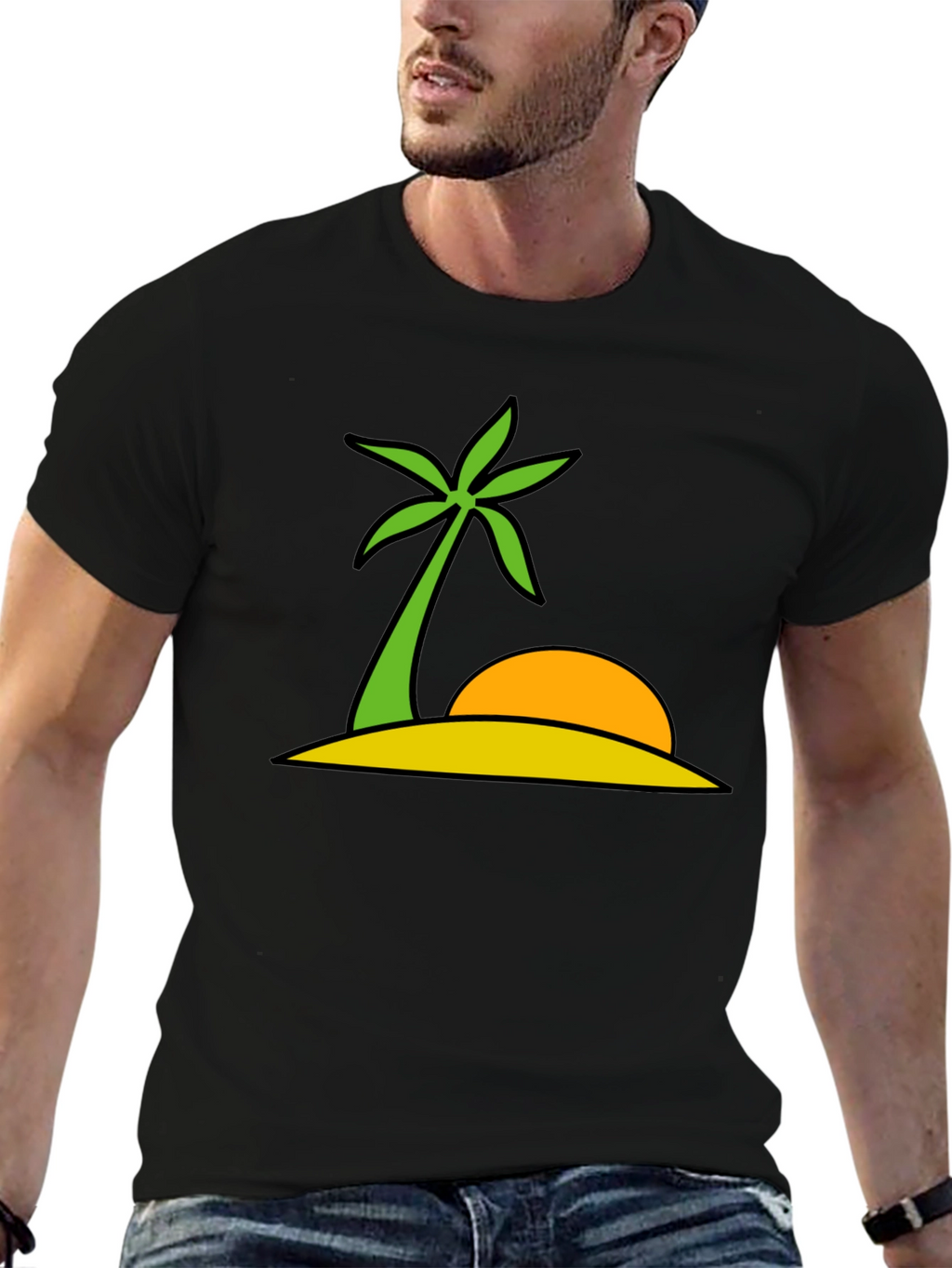 Tropical Island Graphic Tee - Summer Vibes