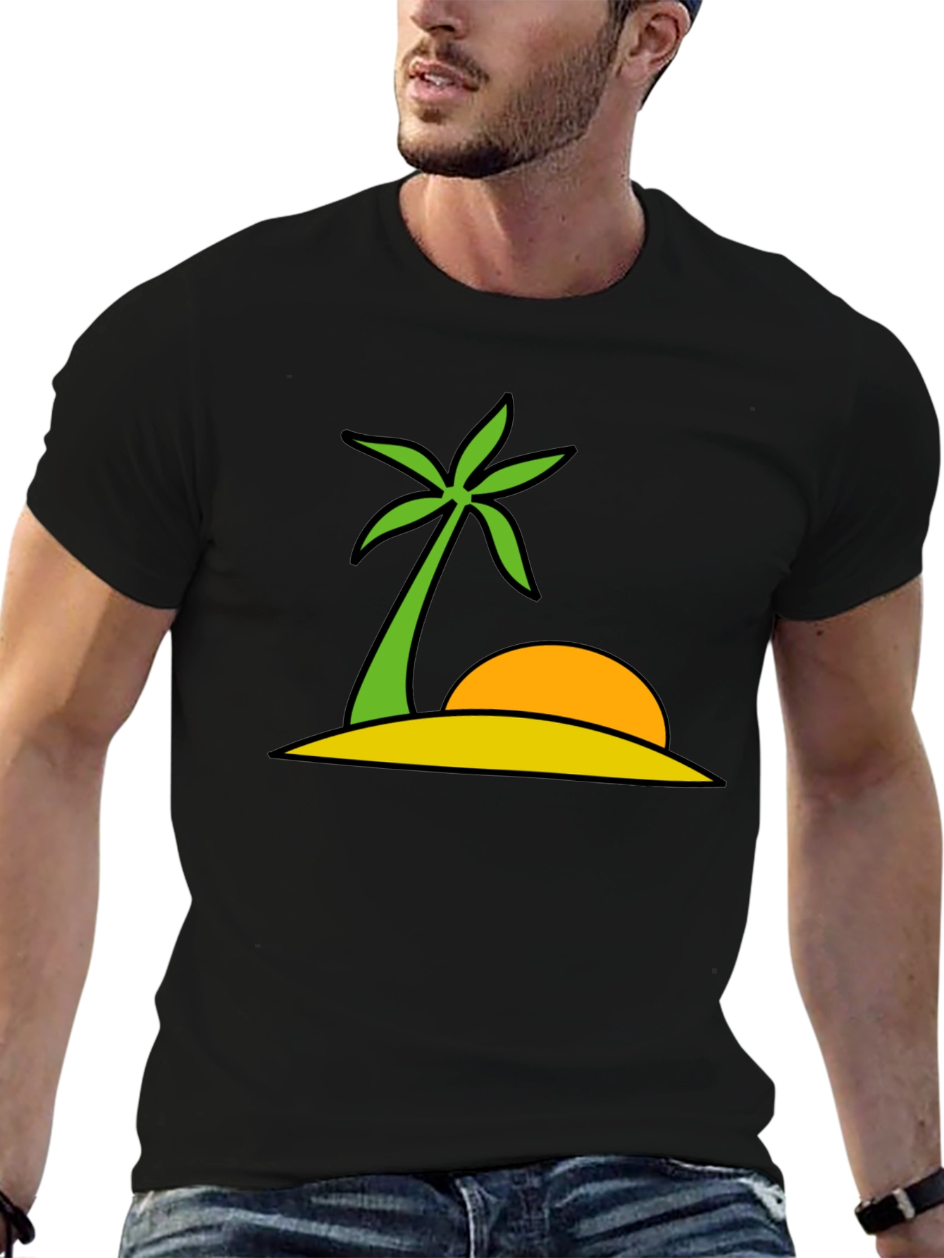Tropical Island Graphic Tee - Summer Vibes