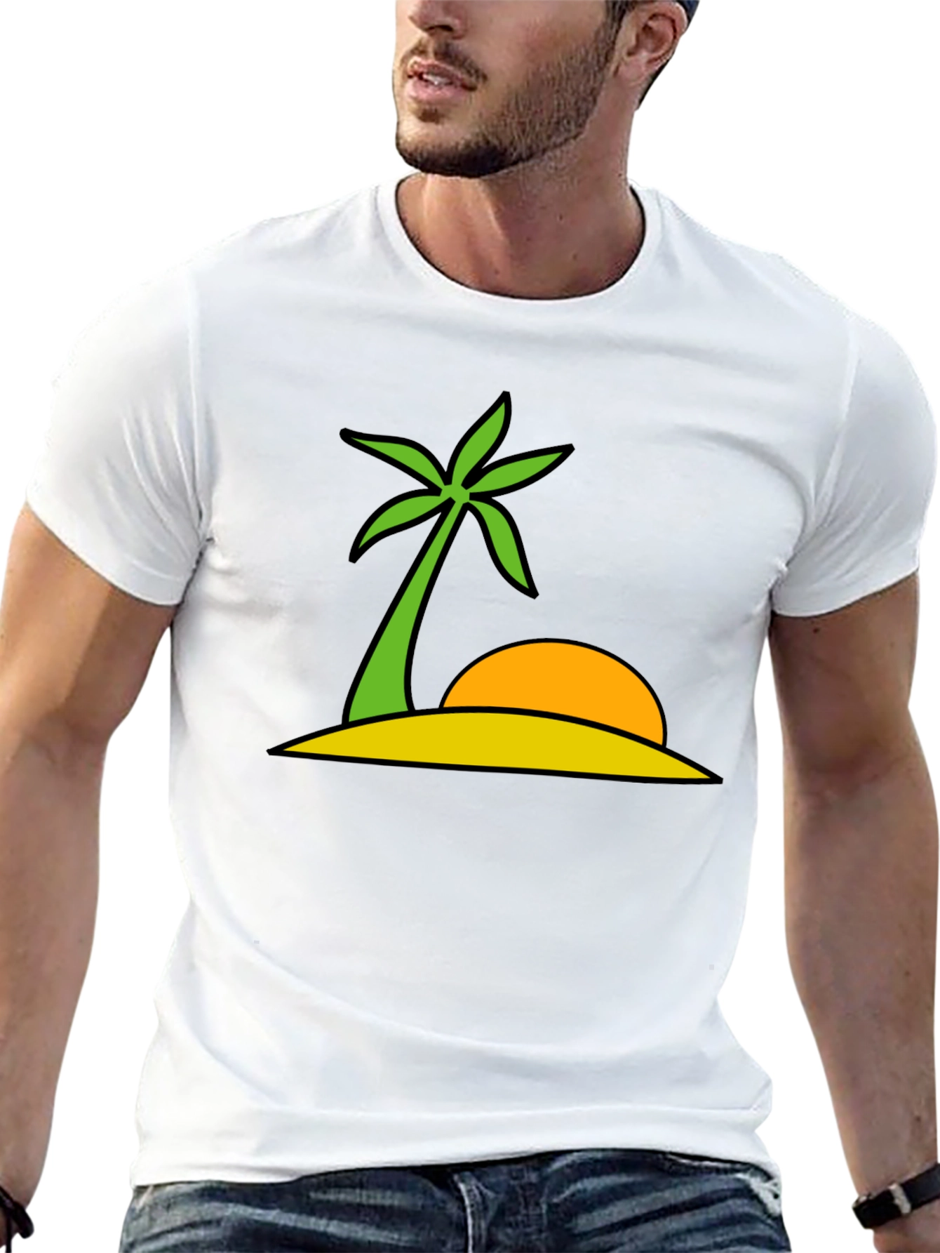 Tropical Island Graphic Tee - Summer Vibes