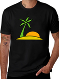 Tropical Island Graphic Tee - Summer Vibes