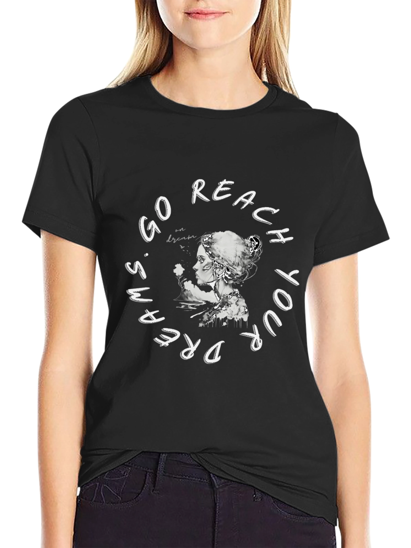 Reach Your Dreams Black T-Shirt