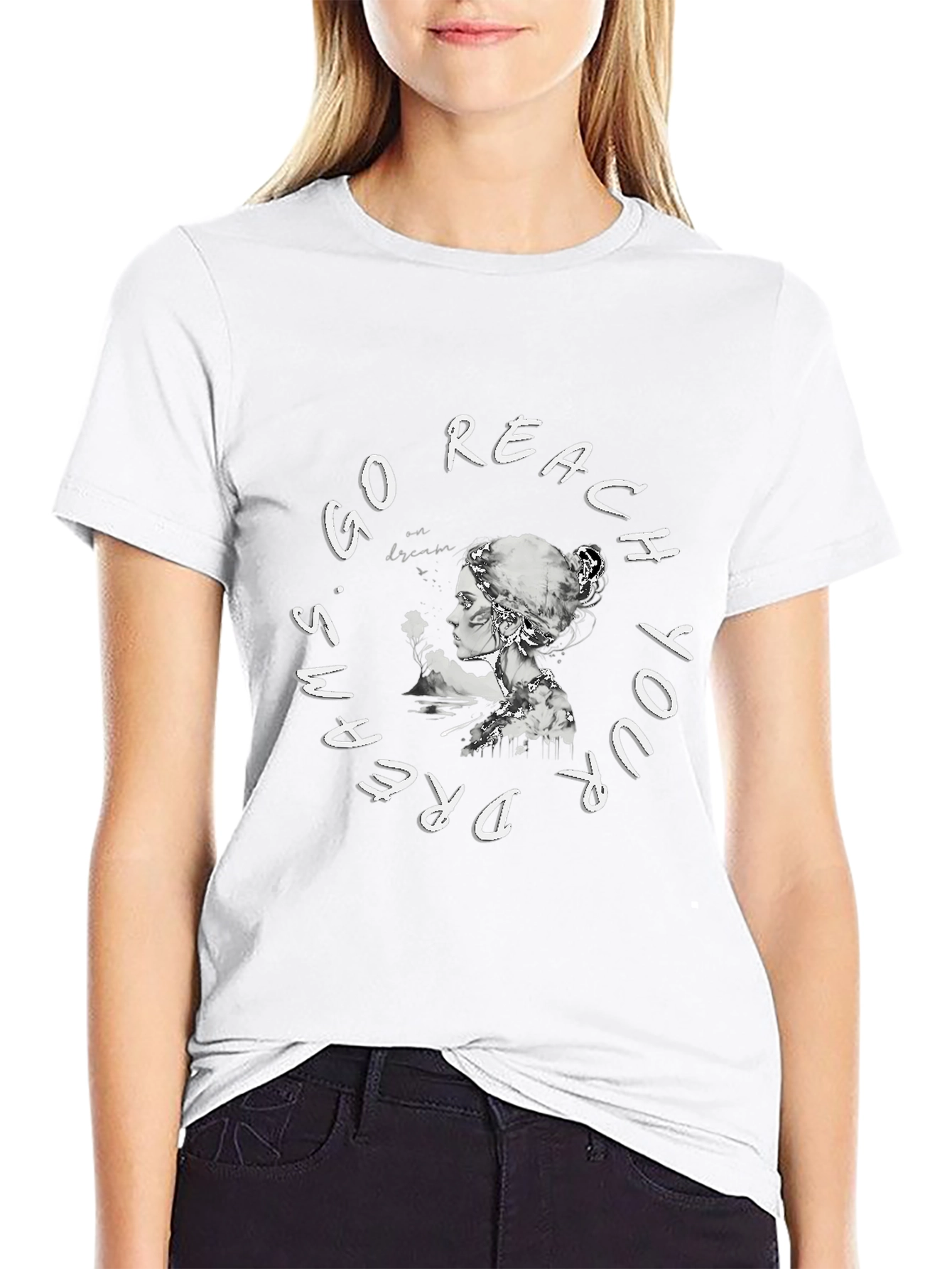 Reach Your Dreams Black T-Shirt