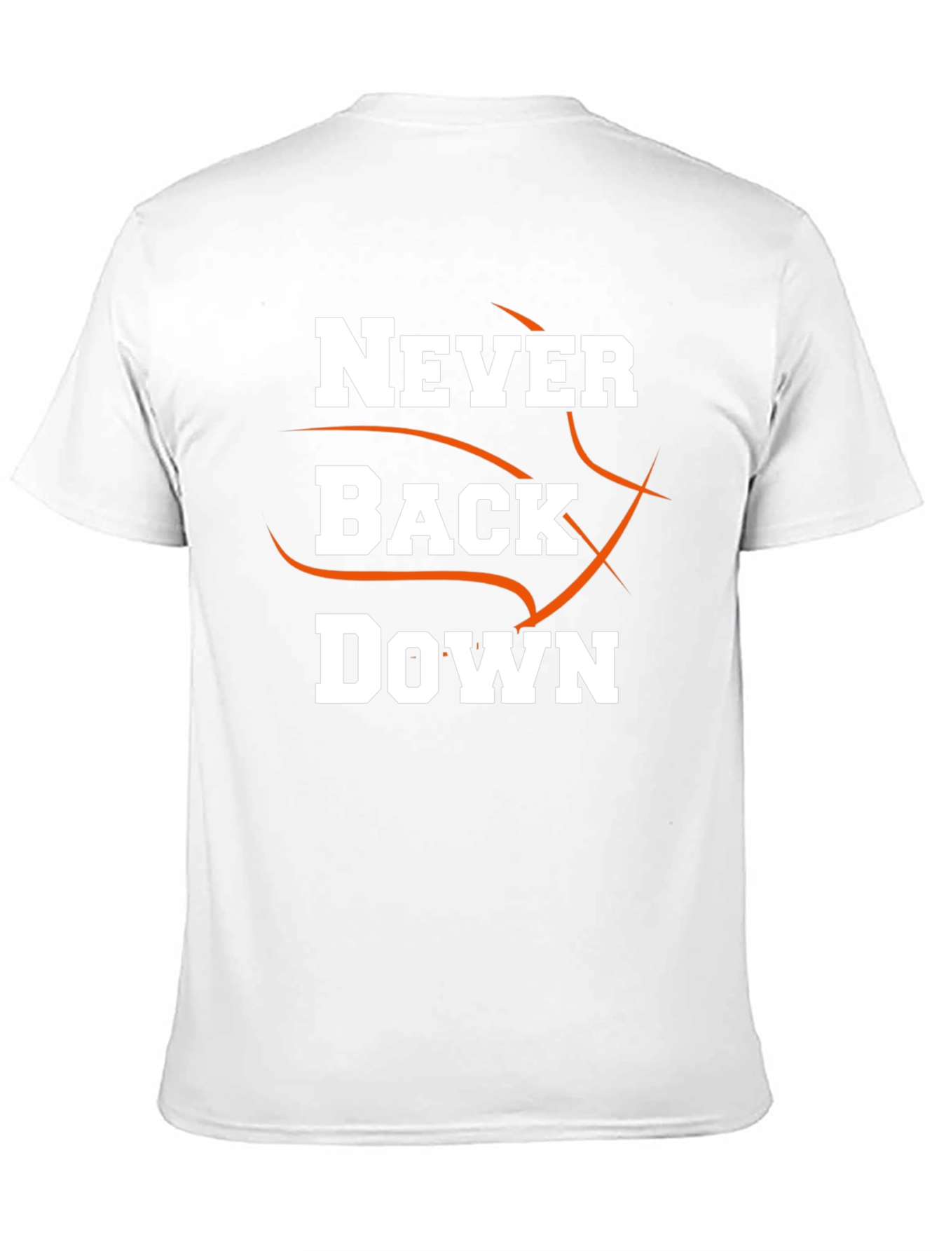 Never Back Down Black Graphic Tee