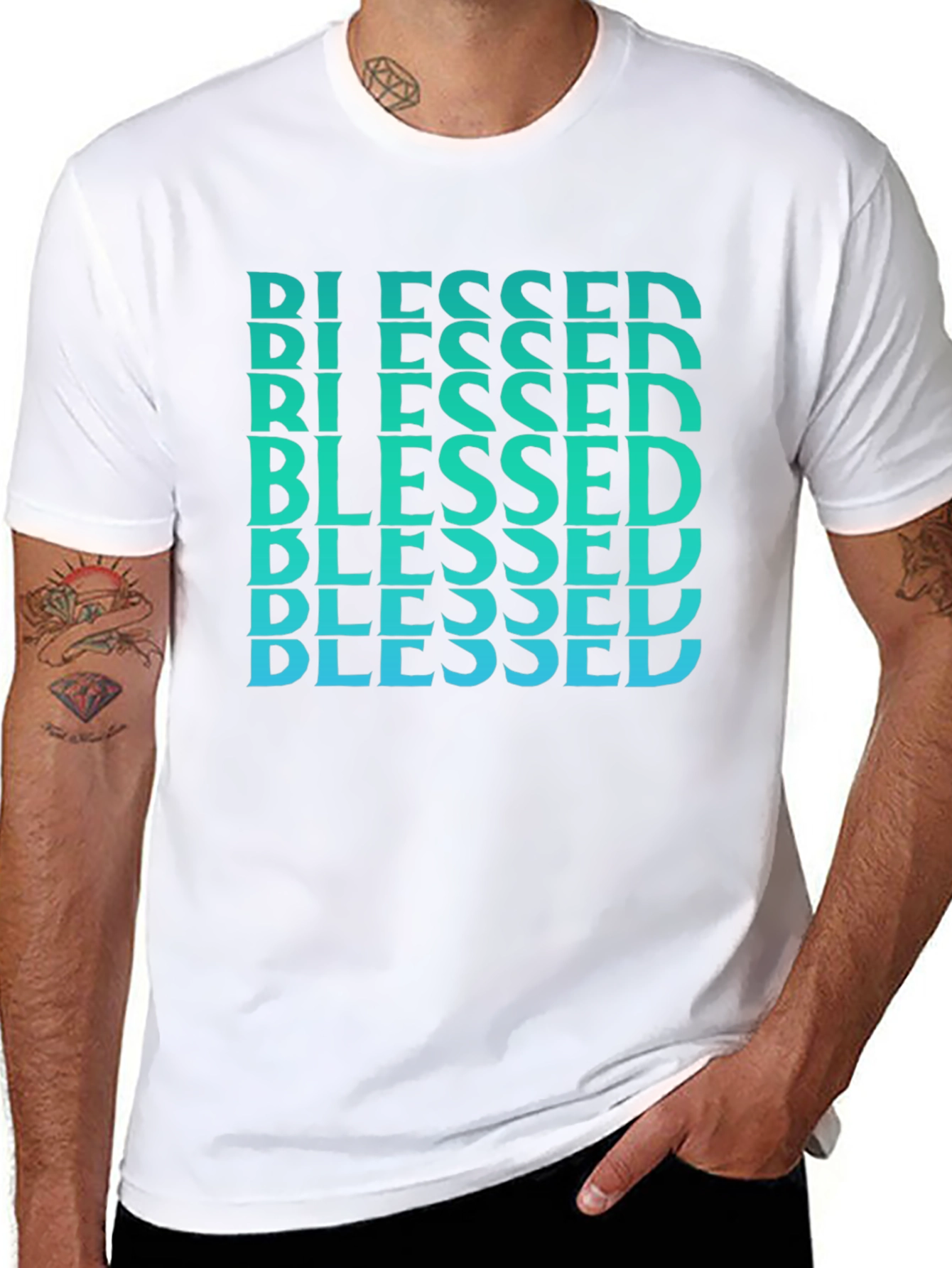 Blessed Graphic Tee - Trendy Christian Apparel