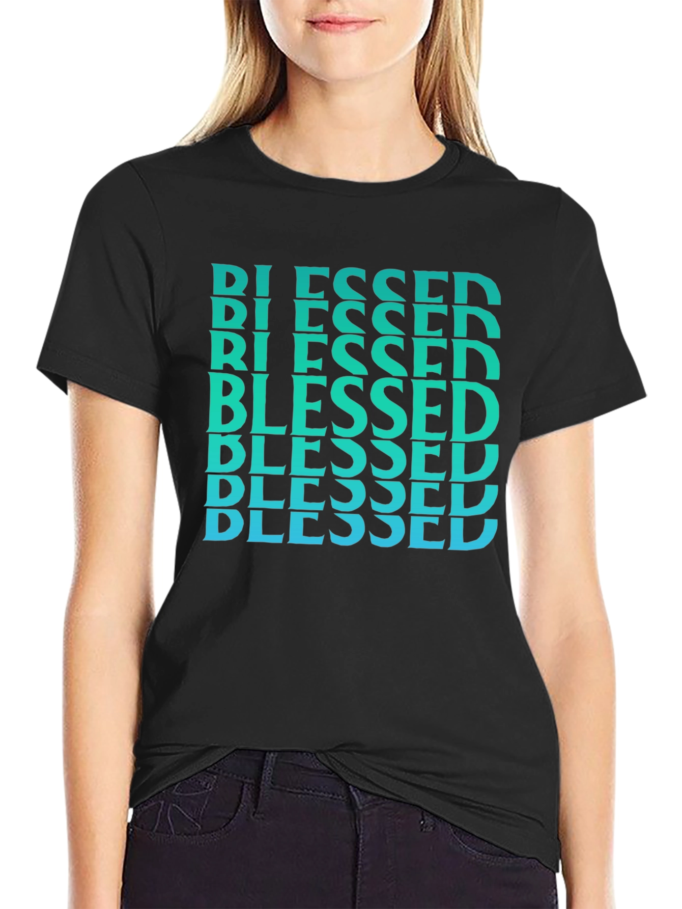 Blessed Graphic Tee - Trendy Christian Apparel