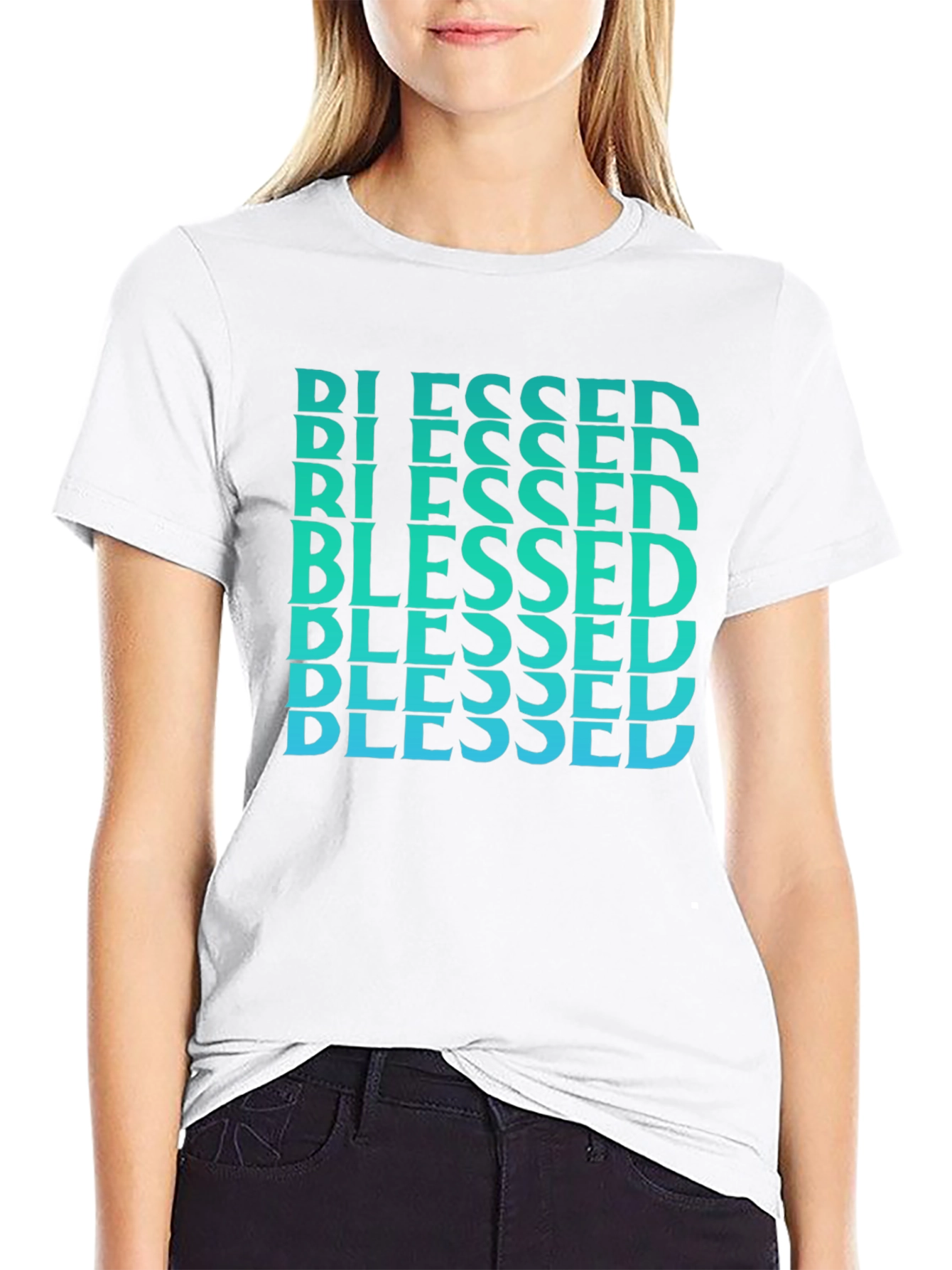 Blessed Graphic Tee - Trendy Christian Apparel
