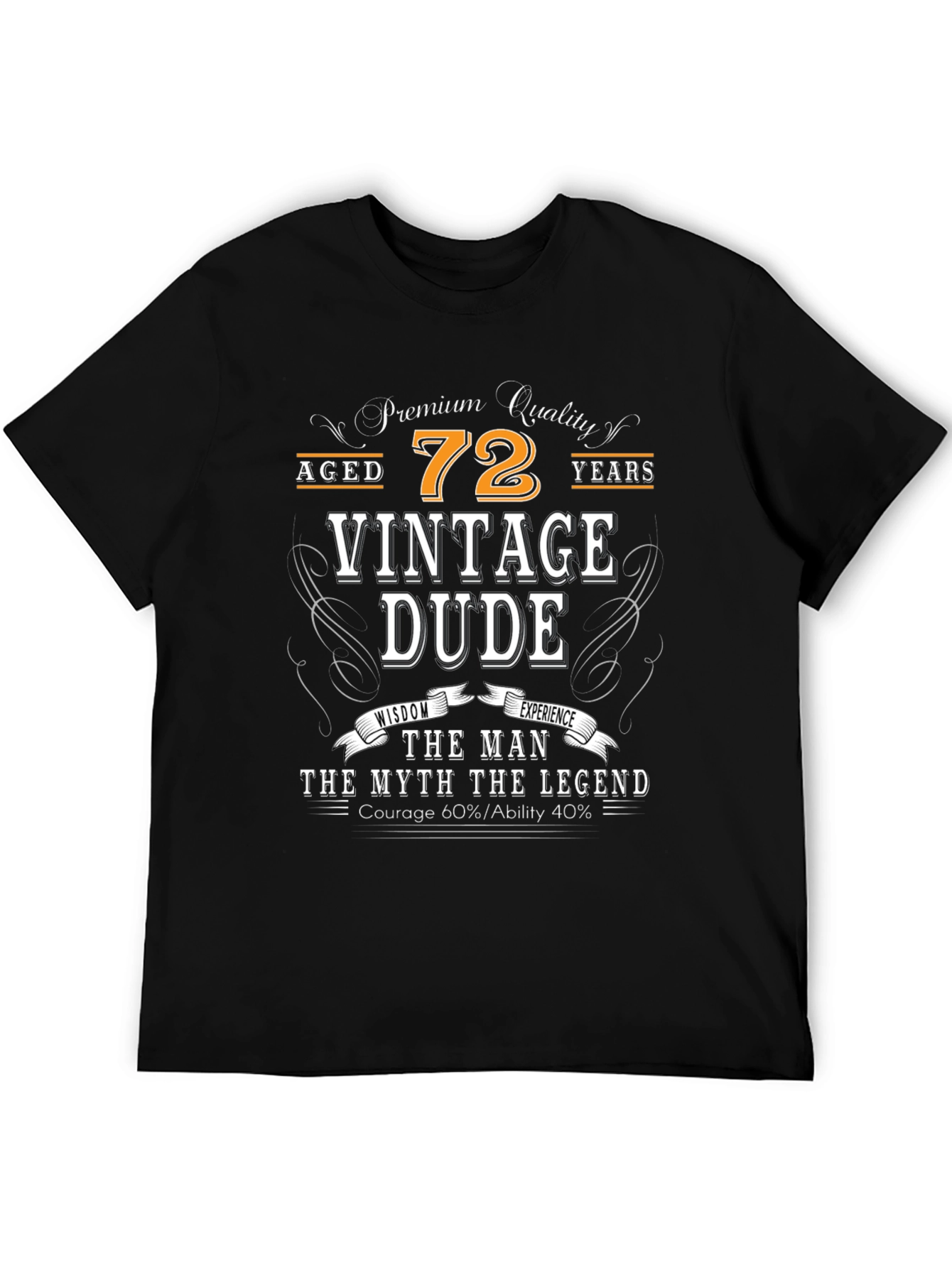 Vintage Dude 72nd Birthday T-Shirt