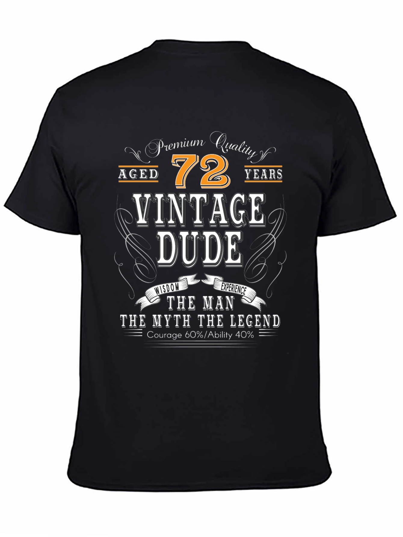Vintage Dude 72nd Birthday T-Shirt